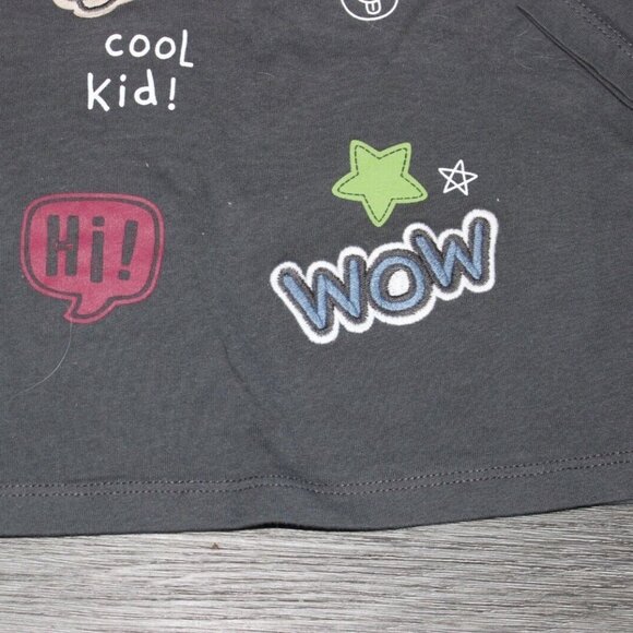 First Impressions Infant Boys Long Sleeve T-shirt-Galaxy Night-Gray-sz 6/9M-NWT - Picture 2 of 5